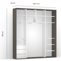 DRESSING LEX 221-240-45 D GRI/DWO